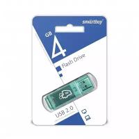 Флеш-накопитель Smartbuy Glossy series Green 4Gb