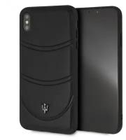 Чехол CG Mobile Maserati Granlusso tradition Hard Leather для iPhone XS Max, цвет Черный (MAGROHCI65BK)