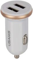 АЗУ USB 2.4A 2 USB порт USAMS US-CC050 C4 Mini белый