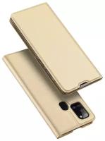 Чехол-книжка Dux Ducis Skin Pro для Samsung A21 Золотой