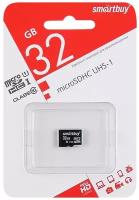 Карта памяти (SMARTBUY (SB32GBSDCL10-00) MicroSDHC 32GB Class10 UHS-I)