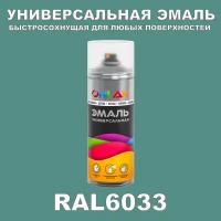 Износостойкая полиуретановая грунт-эмаль ONLAK в баллончике, быстросохнущая, глянцевая, для металла и защиты от ржавчины, дерева, бетона, кирпича, спрей 520 мл, RAL6033