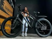 Велосипед фэтбайк Fatbike Richiesto 21s 26" Взрослый Подростковый Спортивный Вездеход Унисекс, черный