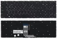 Клавиатура для ноутбука Lenovo Yoga 500-15ISK черная с подсветкой