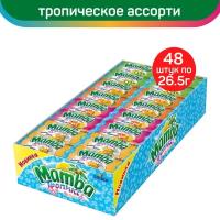 Жевательные конфеты Mamba Tropics, 48 шт по 26.5 г