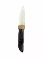 Сувенирный нож Атам из Обсидиана 16,6 см., серый
