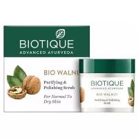 Biotique Walnut Exfoliating & Polishing Face Scrub Очищающий скраб для лица с маслом грецкого ореха 50г