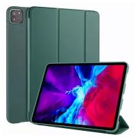 Чехол для планшета Apple iPad Pro 11 (2020/2021), из мягкого силикона, автоблокировка экрана (темно-зеленый)