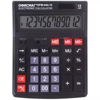 Калькулятор офисмаг настольный OFM-444, 12 разрядов, черный, 199x153 мм, 250459