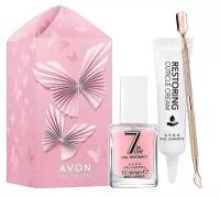 Avon Набор NAIL EXPERTS для ухода за ногтями (база-уход для ногтей 7 в 1,10 мл+ Средство за уходом за кутикулой,15 мл)