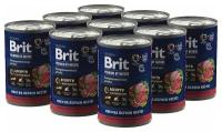 Консервы для собак всех пород Brit Premium by Nature​, мясное ассорти с потрошками, 410 гр*9 шт