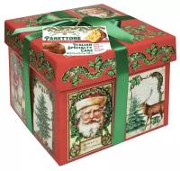 Кекс Рождественский Panettone VALENTINO "MERRY CHRISTMAS" с изюмом и цукатами в подарочной коробке, 1000г, Италия