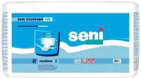 Подгузники для взрослых Seni Standard Air М 75-110см, 6 капель, 30 шт./памперсы для взрослых Seni/Сени м