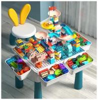 SV-Toys / стол для конструирования / песочница / ванна / 403 деталей конструктора / игровой стол / развивающий столик / лего дупло / lego duplo