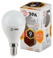 Лампа светодиодная шар Эра LED P45-9W-827-E14 E14 250W 2700K