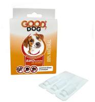 GOOD Dog FG11103 Антипаразитарные БИО капли для Щенков и Собак от блох и клещей 2мл (3 флакона) шт