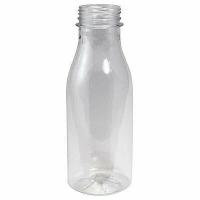 Бутылка ПЭТ круглая 250 мл 100 шт с крышками, d-38 мм / Бутылка пластиковая