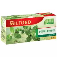 Чай в пакетиках травяной Milford Peppermint Милфорд перечная мята сбор трав