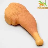 Пижон Игрушка пищащая "Куриный окорок" для собак, 15,5 см