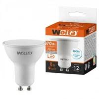 Светодиодная LED лампа Wolta лампа GU10 8W(580lm) 4000K 4K матов 54x50 25SPAR16-230-8GU10 (упаковка 10 штук)