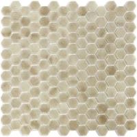 Мозаика Natural STP-BG011-HEX из глянцевого стекла размер 29х29 см чип 25 Hexagon мм толщ. 5 мм площадь 0.084 м2 на сетке