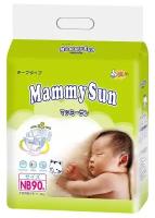 Подгузники MammySun 0-5кг (90шт) N/B / для новорожденных / МаммиСан