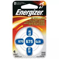 Батарейка Energizer Zinc Air 675, в упаковке: 4 шт