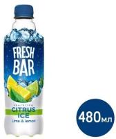 Напиток газированный Fresh Bar Лайм-лимон, 480мл.Х24 штуки