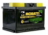 Аккумулятор автомобильный MORATTI 60.0 Ah 600 A пп 242x175x190