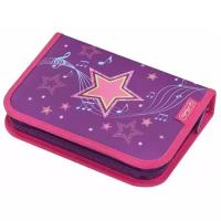 Herlitz Пенал Melody Star (50014354), фиолетовый/розовый