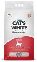 Cat`s White Natural комкующийся наполнитель натуральный без ароматизаторов 10л