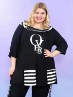 Туника OverSize Yaber 3385 черный 6 72-74