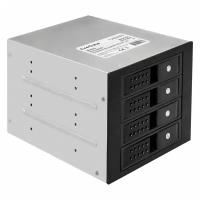 Корзина для HDD ExeGate HS435-02 (универсальная, на 4*3,5"/2.5" SATA HDD, занимает 3*5,25" отсека, RTL) EX291657RUS