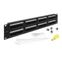 Патч-панель Lanmaster TWT-PP48UTP 19" RJ45 Cat.5e, 110, 48 портов