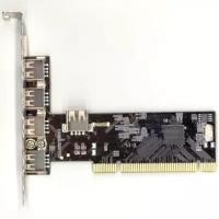 PCI на USB2.0 контроллер Orient DC-602 на 4 USB Af внешних и 1 Af внутренний VIA VT6212L OEM