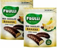 OZera, конфеты Frulli суфле банана в шоколаде, 125 г 2шт