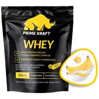 Протеин сывороточный PRIMEKRAFT Whey Protein, Банановый йогурт 500 г / 16 порций