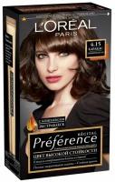 L'OREAL Краска для волос Preference, 4.15 Каракас Темный Каштан