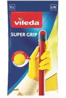 Перчатки Виледа Супер Грип с хлопком размер L (Vileda Super Grip)