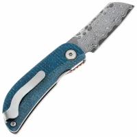 Нож складной PETIT Series 47-120, VG-10 Damascus,HRc:60,рук.Джут-микарта Orange/Blue MCUSTA