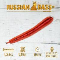 Силиконовые приманки Russian Bass -Червь морской 2,2" 58мм (10 шт/уп) цвет #022, активный аттрактант