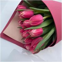 Букет из 15 розовых пионовидных тюльпанов/ арт. 330049