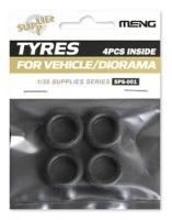 Сборные модели MENG SPS-001 "шины" Tyres for Vehicle/Diorama (4pcs) 1/35