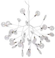 Подвесная люстра Crystal Lux EVITA SP36 WHITE/TRANSPARENT