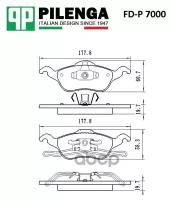 Колодки торм диск пер PILENGA FDP7000