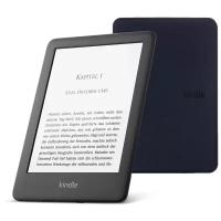 Электронная книга Amazon Kindle 10 2020 8Gb Black + Чехол UltraSlim синий