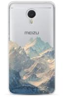 Силиконовый чехол Горы арт 2 на Meizu M3 Note / Мейзу M3 Нот