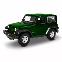 Машинка WELLY 2007 JEEP WRANGLER RUBICON Зеленый / модель машины 1:38 с пружинным механизмом