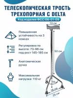 Трость под рост 145-185 см опорная для ходьбы телескопическая C Delta