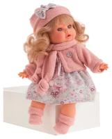 Кукла озвученная Antonio Juan Марисела в розовом 30 см плачет мягконабивная